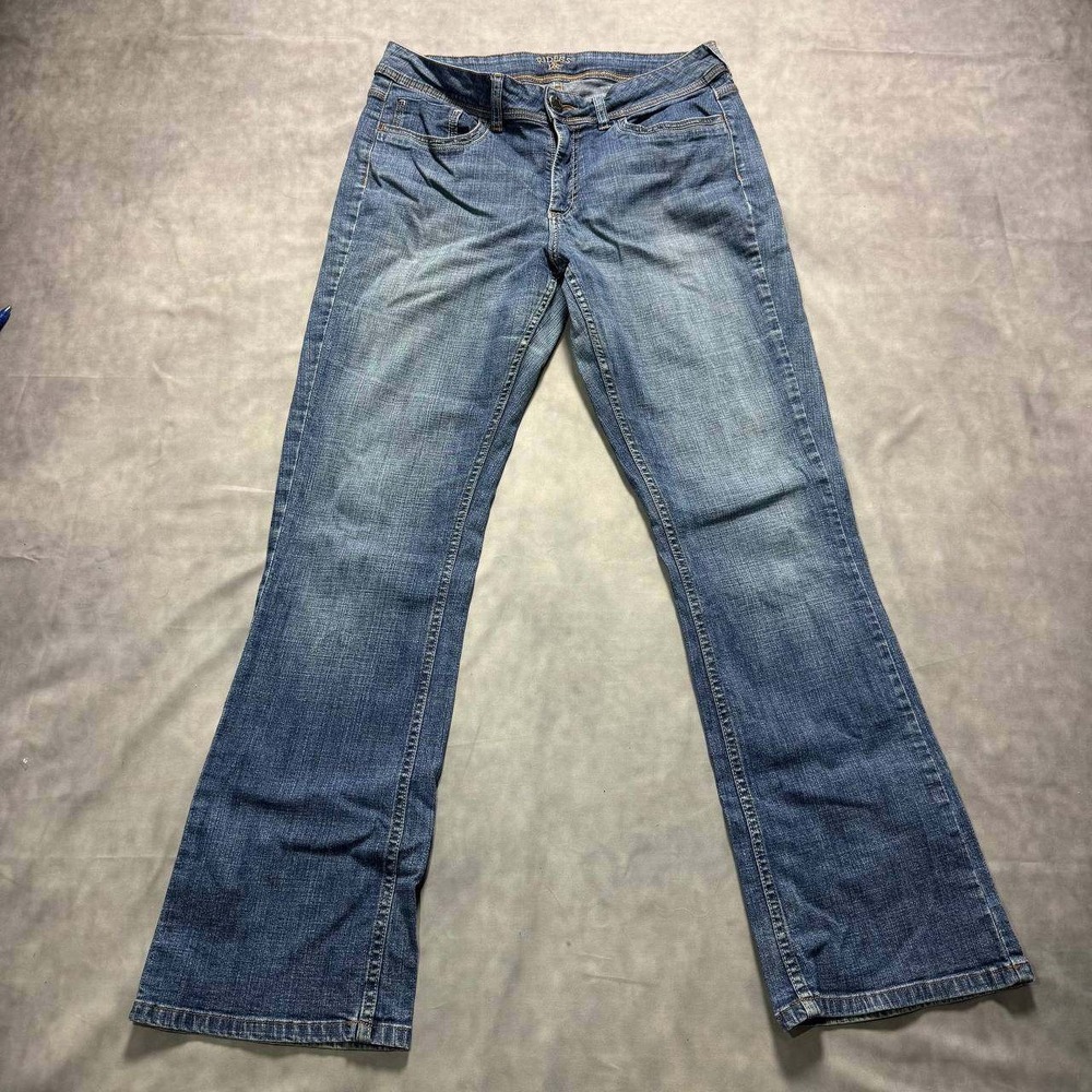 Riders by Lee Mens Medium Wash Bootcut Denim Jeans Blue 32x31